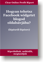 Profit Riport - Facebook widget blogod oldalsávjába - lépésről-lépésre facebook-widget-blogba