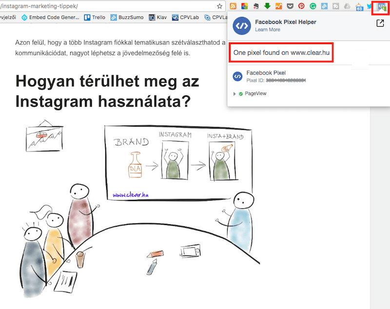 facebookpixel ellenőrzése facebook pixel helper chrome bővítménnyel