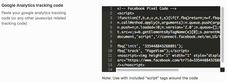 facebook retargeting pixel megadása WordPress témában