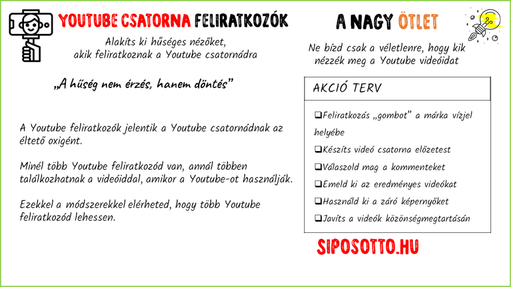 youtube csatorna feliratkozók